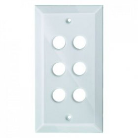 1366 Стеклянная Стеклянная накладка TS Прозрачный 6-постовая Berker фото