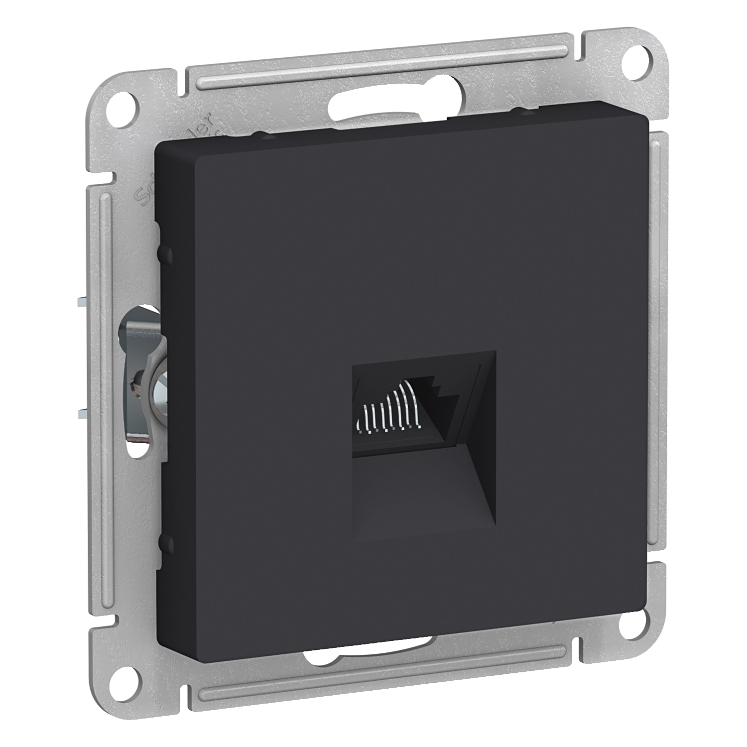 

ATN001083 Atlasdesign Розетка компьютерная RJ45, кат. 5Е, механизм, Карбон Schneider Electric, Atlasdesign ATN001083