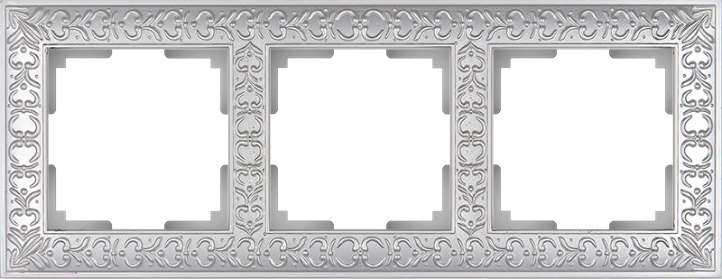 

WL07-Frame-03 Рамка на 3 поста (жемчужный) Antik Werkel a031784, Antik WL07-Frame-03 a031784
