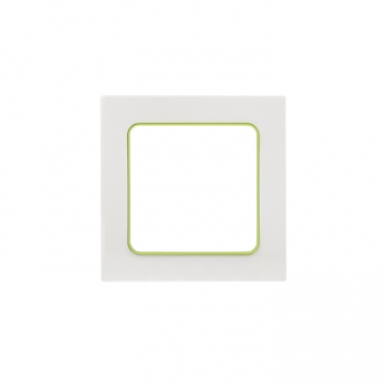Рамка 1-ая Белый, зеленая линия EKF Стокгольм EXM-G-302-20 фото