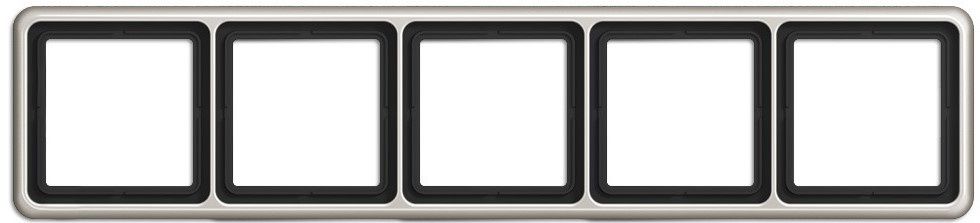 

CD585PT Рамка CD 500 Платина 5-постовая Jung, CD 500 CD585PT