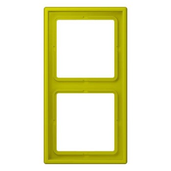 LC9824320F Рамка Les Couleurs Le Corbusier Vert olive vif 2-постовая Jung фото