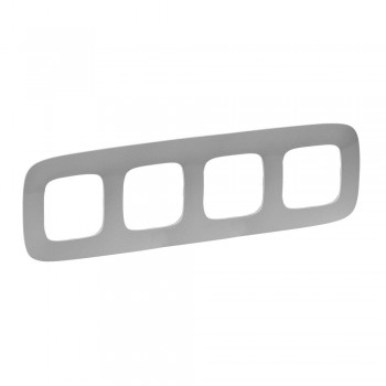 754394 Рамка Valena Allure Алюминий 4-постовая Legrand фото