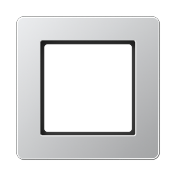 AF581BFAL Рамка A flow Алюминий 1-постовая Jung фото