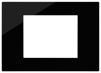 Рамка Reflex 3 модуля черный глянцевый, пластмасса Vimar Linea 30653.42 фото