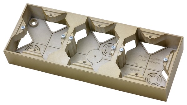 

Ospel Impresja Золотой металлик Коробкa для наружного монтажа 3-я PNP-3Y/28, Impresja PNP-3Y/28