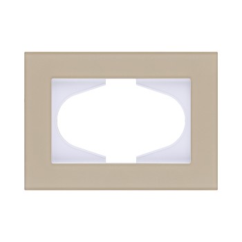 Рамка для двойной розетки стекло золотой Kollinger Reflex MG RM120GD фото