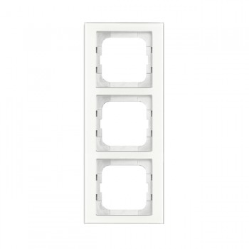 Рамка 3-постовая, белое стекло ABB Axcent 1723-280 фото