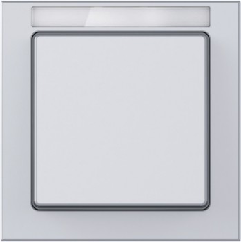 10516094 Рамка с полем для надписей Q.3 Алюминиевый с эффектом бархата 1-постовая Berker фото