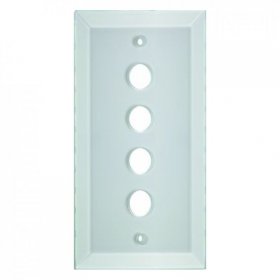 1341 Стеклянная накладка TS Прозрачный 4-постовая Berker фото