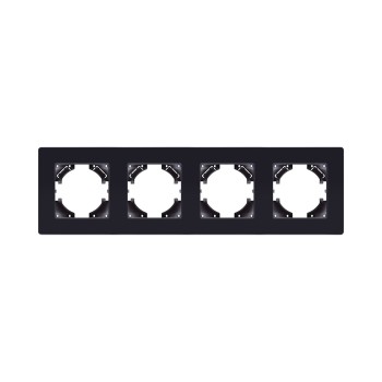 Рамка 4-кратная черный Kollinger Eleganz Acryl EA4BK фото