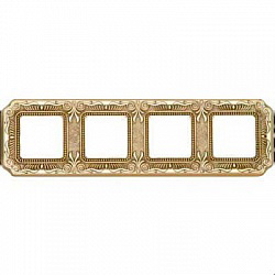 FD01364OB Рамка Firenze Bright Gold 4-постовая Fede фото