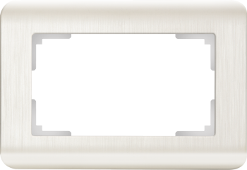 W0082113 Рамка для двойной розетки (перламутровый) Stream Werkel a051281 фото