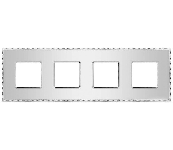 

FD01404CB Основа рамок Belle Epoque Metal Bright chrome 4-постовая гор/верт. Fede, Belle Epoque Metal FD01404CB
