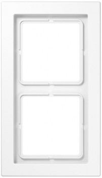 LSD982BFWW Рамка LS Design Белый 2-постовая Jung фото