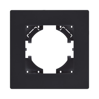 Рамка 1-кратная черный матовый Kollinger Aspekt AT1BM фото