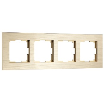 Рамка на 4 поста AluMax (шампань) Werkel a066336 W0043511 фото