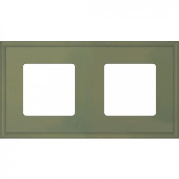 FD01602GO Рамка New Marco Green olive 2-постовая Fede фото