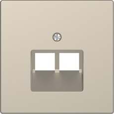 

MTN4522-6033 D-life центральная накладка для розетки 2-ной RJ45, сахара Merten, D-Life MTN4522-6033