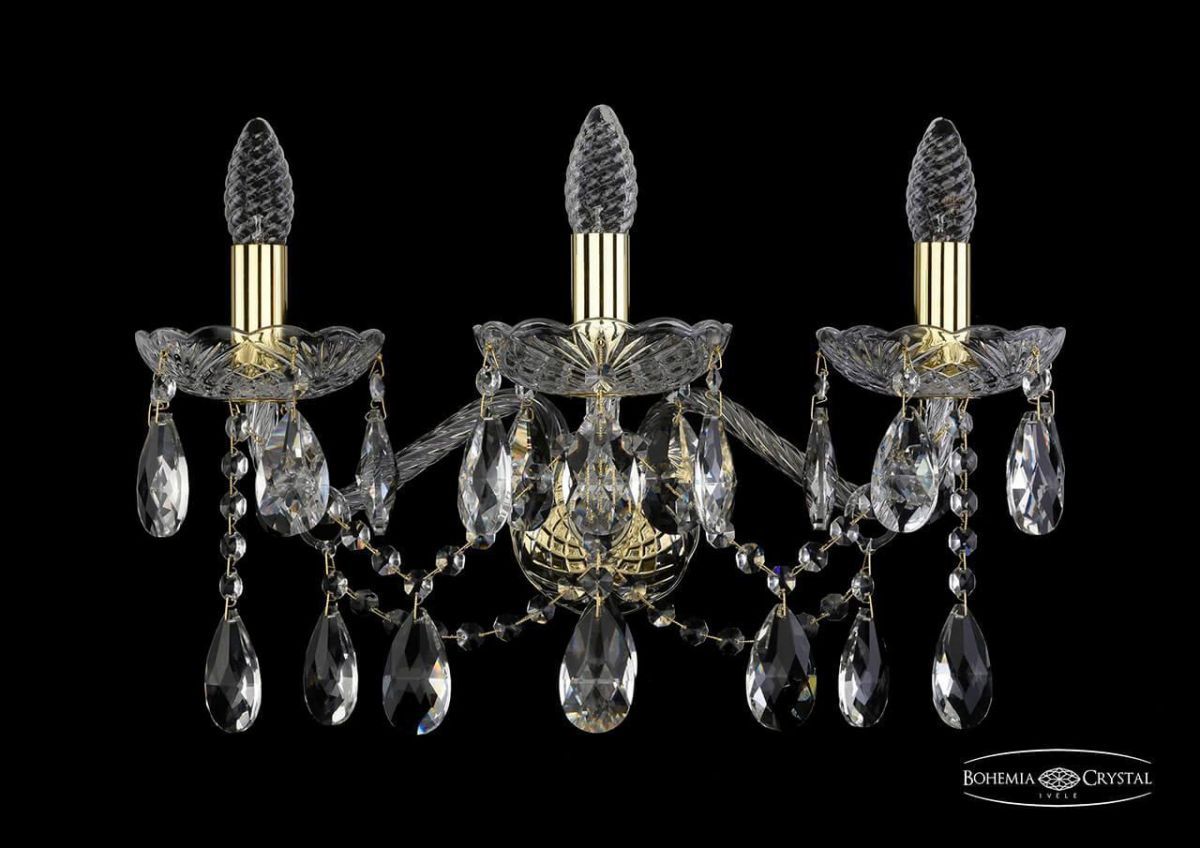 

Бра Bohemia Ivele 1413B/3/200/XL/G, Золотой, 1413 1413B/3/200/XL/G