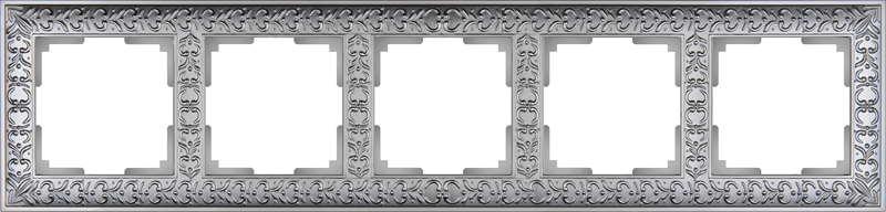 

WL07-Frame-05 Рамка на 5 постов (матовый хром) Antik Werkel a046429, Antik WL07-Frame-05 a046429