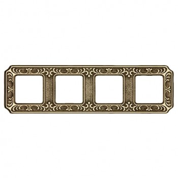 FD01354OB Рамка Siena Bright Gold 4-постовая Fede фото