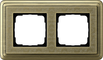

0212661 Рамка Classix Art Бронза 2-постовая Gira, Classix Art 0212661