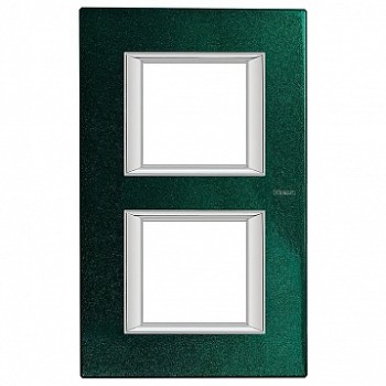 HA4802/2VS Рамка 2 поста AXOLUTE, вертикальная, малахит Bticino фото