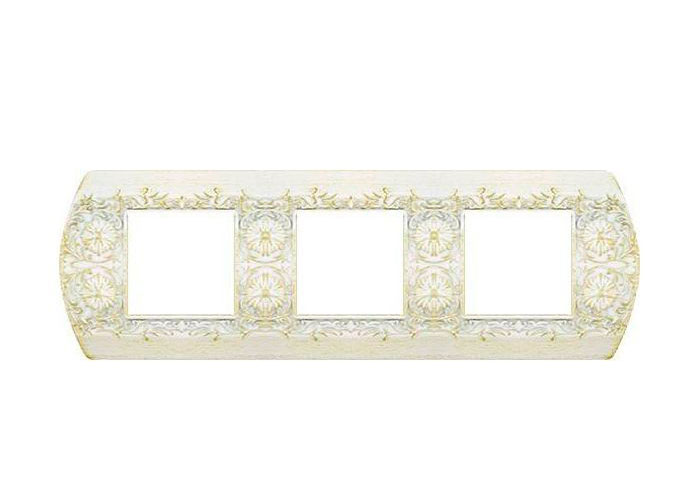 

FD01423BD Рамка Sanremo white decape 3-постовая гор/верт. Fede, Sanremo FD01423BD