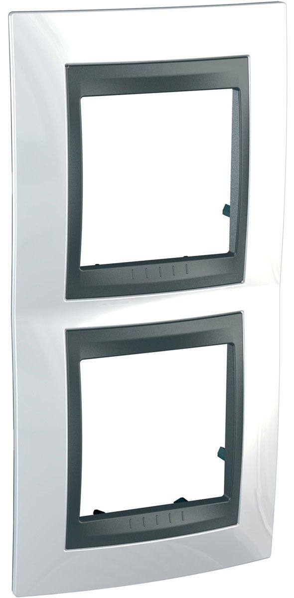 

MGU66.004V.292 Рамка Unica Top Нордик / Графит 2-постовая вертикальная Schneider Electric, Unica Top MGU66.004V.292