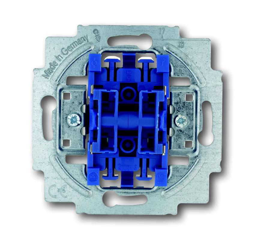 

1012-0-1135 (2000/5 USGL), Механизм 2-клавишного выключателя с лампой подсветки, 10А 250В, ABB, Spring 2000/5 USGL