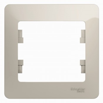 Рамка Молочный 1-постовая Systeme Electric (Schneider Electric) Glossa GSL000901 фото