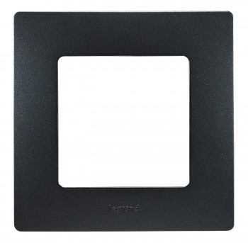 672581 Рамка Etika Антрацит 1-постовая  Legrand фото