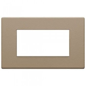 22654.21 Рамка Eikon EXE Саванна бежевый 4-модульная Vimar фото