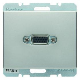 

3315419004 BMO VGA-PCB AS цвет: лакированный алюминий Berker, Arsys 3315419004