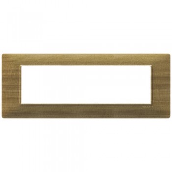 14657.32 Рамка Plana Красная сосна 7 модулей Vimar фото