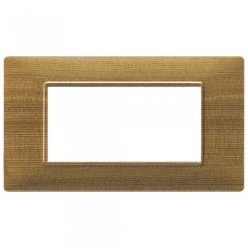 14654.32 Рамка Plana Красная сосна 4 модуля Vimar фото