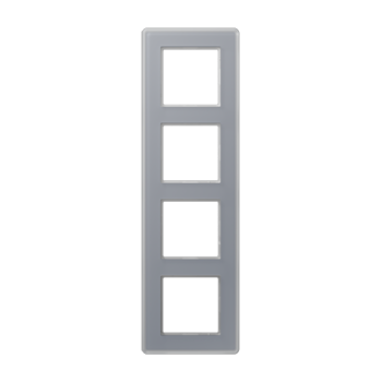 Рамка 4-ная, стекло цвет серый Jung A VIVA  AV584GLMKG фото