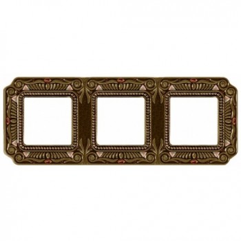 FD01363PBCL Рамка Firenze Bright Patina 3-постовая Fede фото