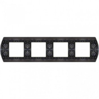 FD01424GR Рамка Sanremo graphite 4-постовая гор/верт. Fede фото