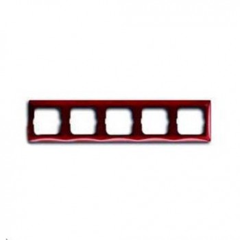 Рамка 5-постовая, Foyer-red ABB Basic 55 2515-97-507 фото