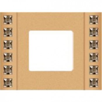 FD01281OR Рамка Crystal De Luxe Золото 1-постовая Fede фото