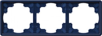 021346 Рамка S-color Синий 3-постовая Gira фото