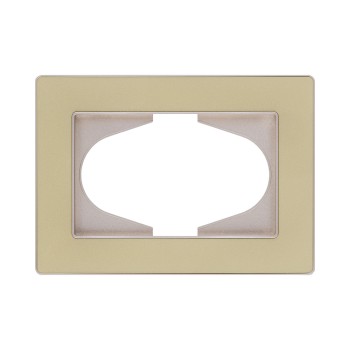 Рамка для двойной розетки золотой Kollinger Eleganz Acryl EA120GD фото