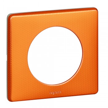 068761 Рамка Celiane Металлик Оранжевый пунктум 1-постовая Legrand фото