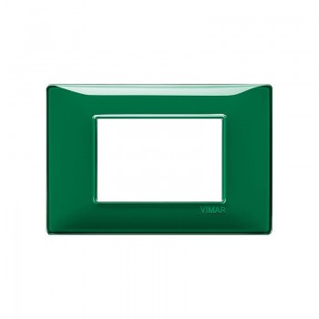 14653.47 Рамка Plana Изумрудный 3-модульная Vimar фото