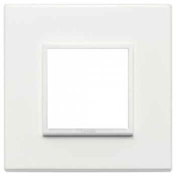 21642.17 Рамка Eikon Evo Белый алюминий 2 модуля Vimar фото