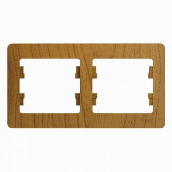 Рамка дерево дуб 2-постовая Systeme Electric (Schneider Electric) Glossa GSL000502 фото