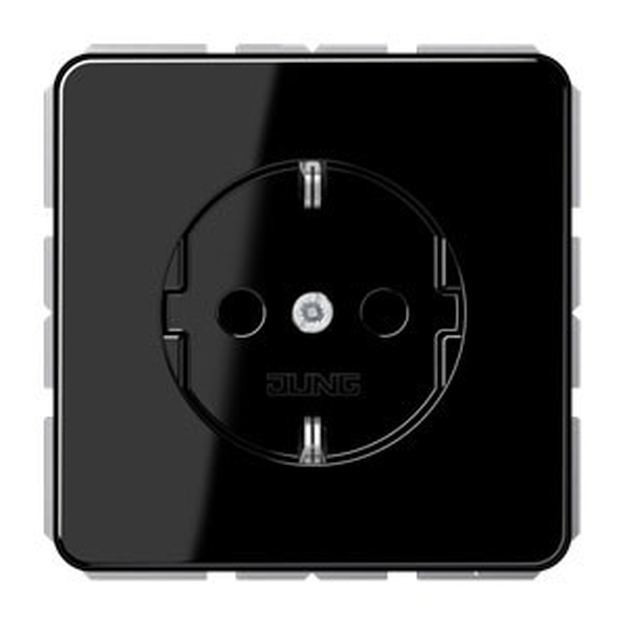 

CD511SW CD 500/CD plus Черный Розетка б/з Jung, CD Ударопрочная CD511SW