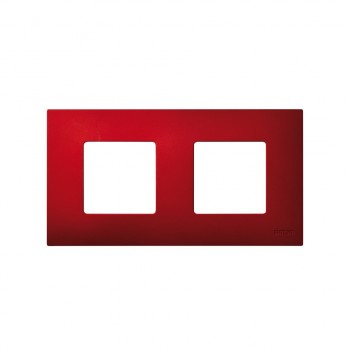 2700627-080 Накладка декоративная на рамку базовую, 2 поста, Simon 27 Play, Arctic, красный фото